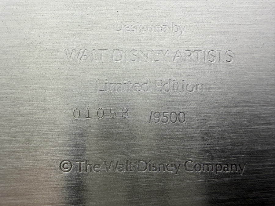Vintage 1987 Snow White Golden Anniversary Commemorative Pewter Plate In Original Presentation Box By The Disney Collection 8.5'W [Photo 7]