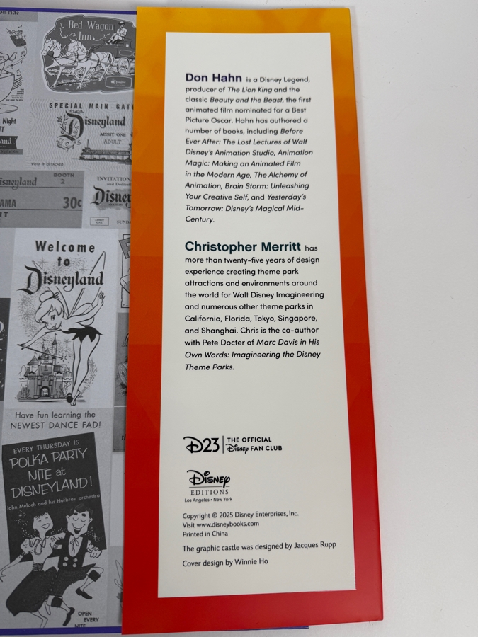 The Happiest Place On Earth: The Incredible Story Of Walt Disney’s Disneyland By Don Hahn And Christopher Merritt D23 Gold Member Exclusive Book [Photo 11]