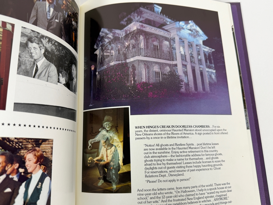 Disneyland The First Thirty Years Purple Hardcover Souvenir Book With Gold Foil Embossing Featuring Archival Park Photography [Photo 7]