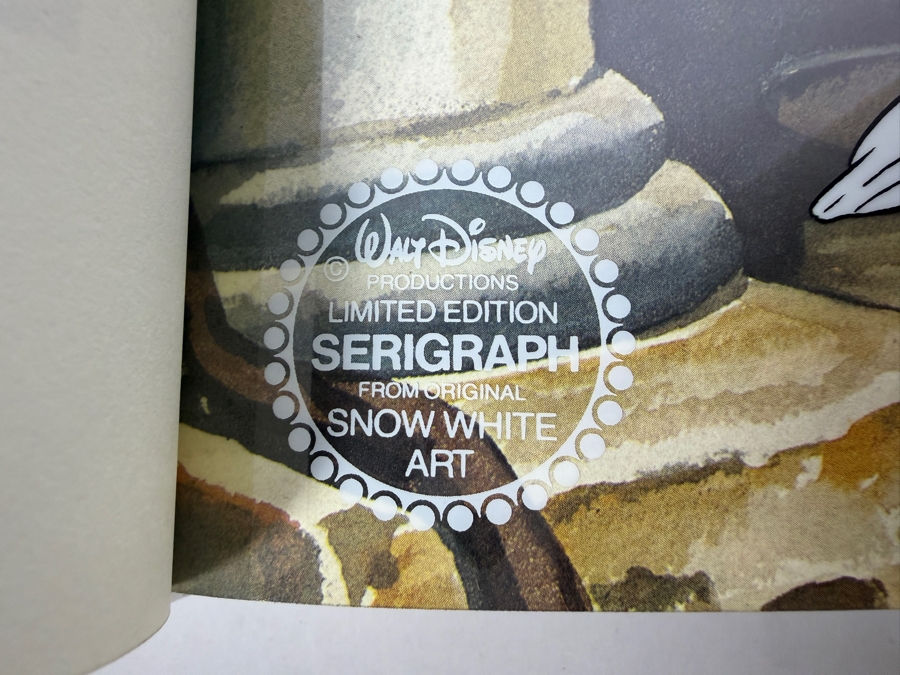 Walt Disney's Snow White And The Seven Dwarfs Deluxe Limited Edition Commemorative Art Book Featuring Original Production Artwork In Red Cloth Slipcase  [Photo 11]