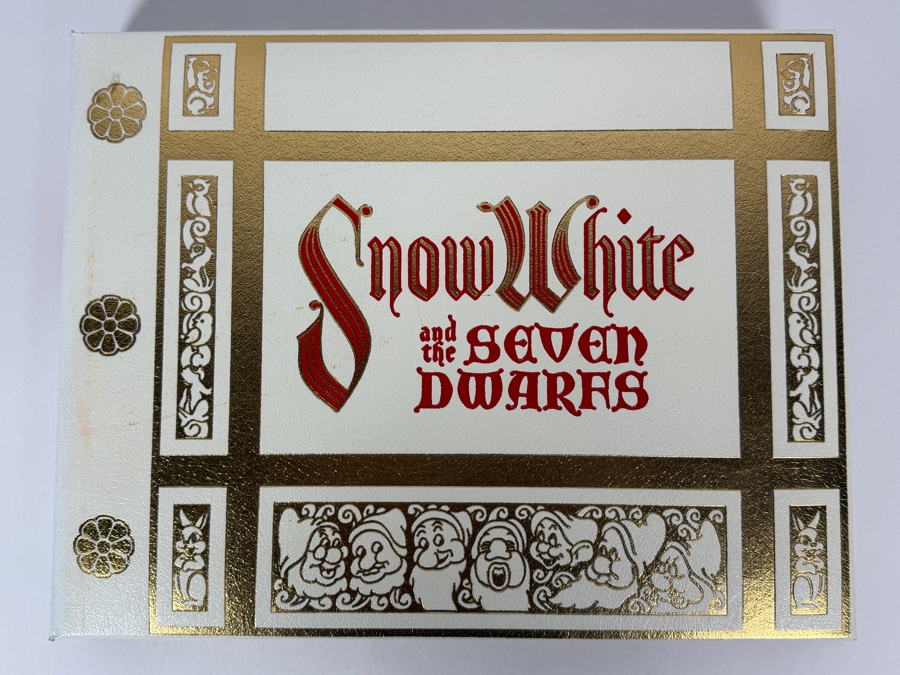 Walt Disney's Snow White And The Seven Dwarfs Deluxe Limited Edition Commemorative Art Book Featuring Original Production Artwork In Red Cloth Slipcase  [Photo 4]