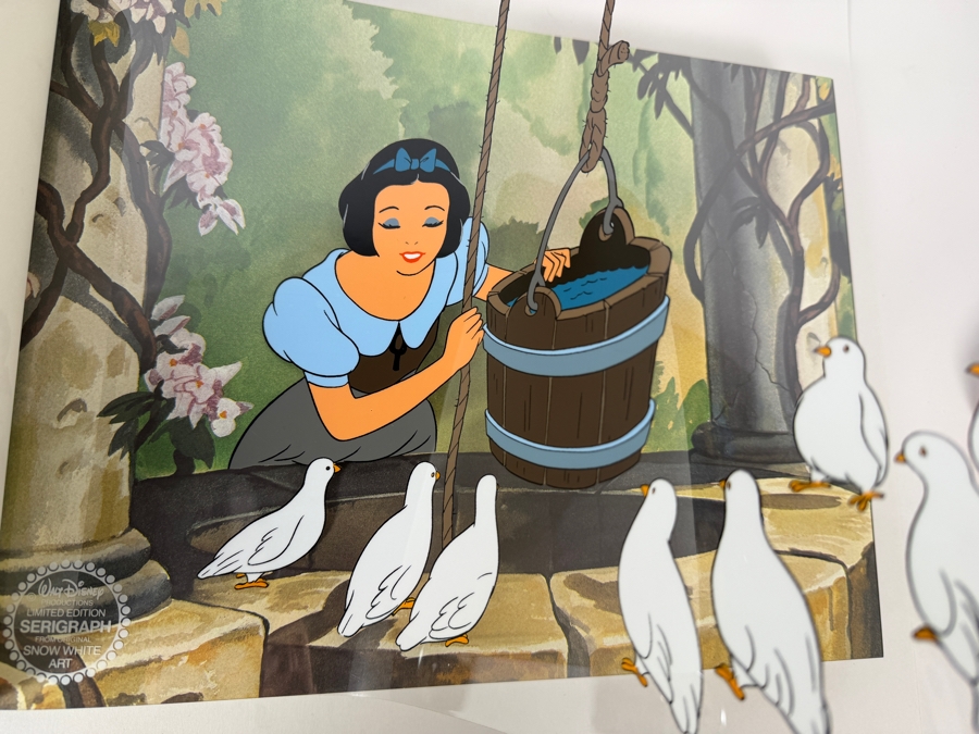 Walt Disney's Snow White And The Seven Dwarfs Deluxe Limited Edition Commemorative Art Book Featuring Original Production Artwork In Red Cloth Slipcase  [Photo 12]
