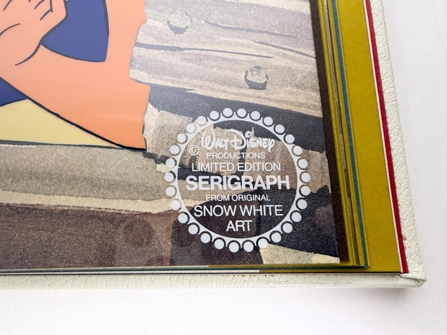 Walt Disney's Snow White And The Seven Dwarfs Deluxe Limited Edition Commemorative Art Book Featuring Original Production Artwork In Red Cloth Slipcase  [Photo 18]
