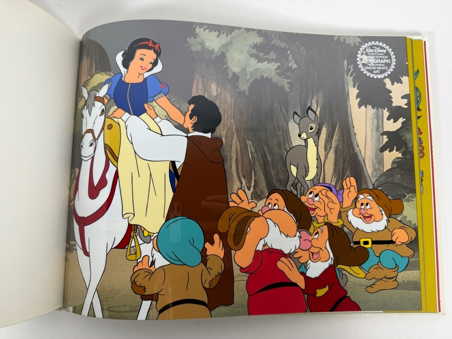 Walt Disney's Snow White And The Seven Dwarfs Deluxe Limited Edition Commemorative Art Book Featuring Original Production Artwork In Red Cloth Slipcase  [Photo 19]
