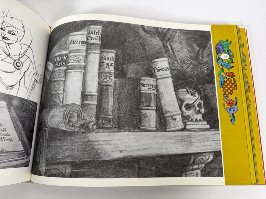 Walt Disney's Snow White And The Seven Dwarfs Deluxe Limited Edition Commemorative Art Book Featuring Original Production Artwork In Red Cloth Slipcase  [Photo 16]