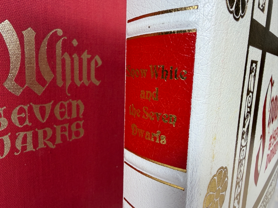 Walt Disney's Snow White And The Seven Dwarfs Deluxe Limited Edition Commemorative Art Book Featuring Original Production Artwork In Red Cloth Slipcase  [Photo 3]