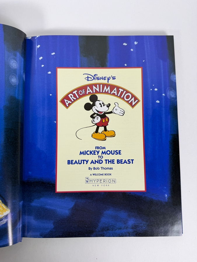 Disney’s Art Of Animation: From Mickey Mouse To Beauty And The Beast By Bob Thomas Hardcover Book [Photo 2]