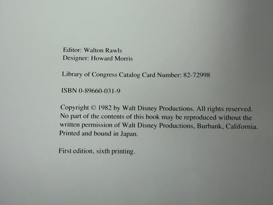 Treasures Of Disney Animation Art By Robert E. Abrams Oversized Hardcover Book Featuring Pinocchio Cover Art [Photo 5]