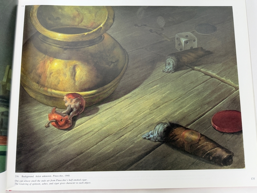Treasures Of Disney Animation Art By Robert E. Abrams Oversized Hardcover Book Featuring Pinocchio Cover Art [Photo 7]