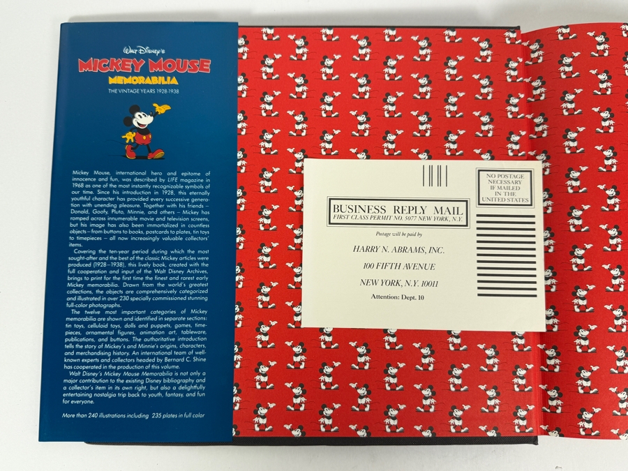 Walt Disney's Mickey Mouse Memorabilia: The Vintage Years 1928-1938 By Bevis Hillier And Bernard C. Shine Hardcover Book [Photo 2]