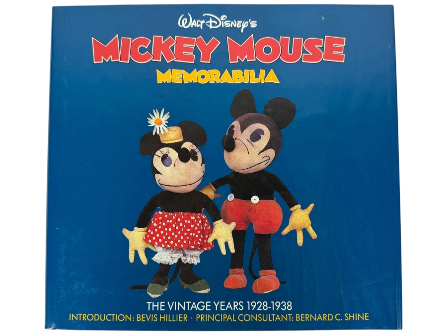 Walt Disney's Mickey Mouse Memorabilia: The Vintage Years 1928-1938 By Bevis Hillier And Bernard C. Shine Hardcover Book