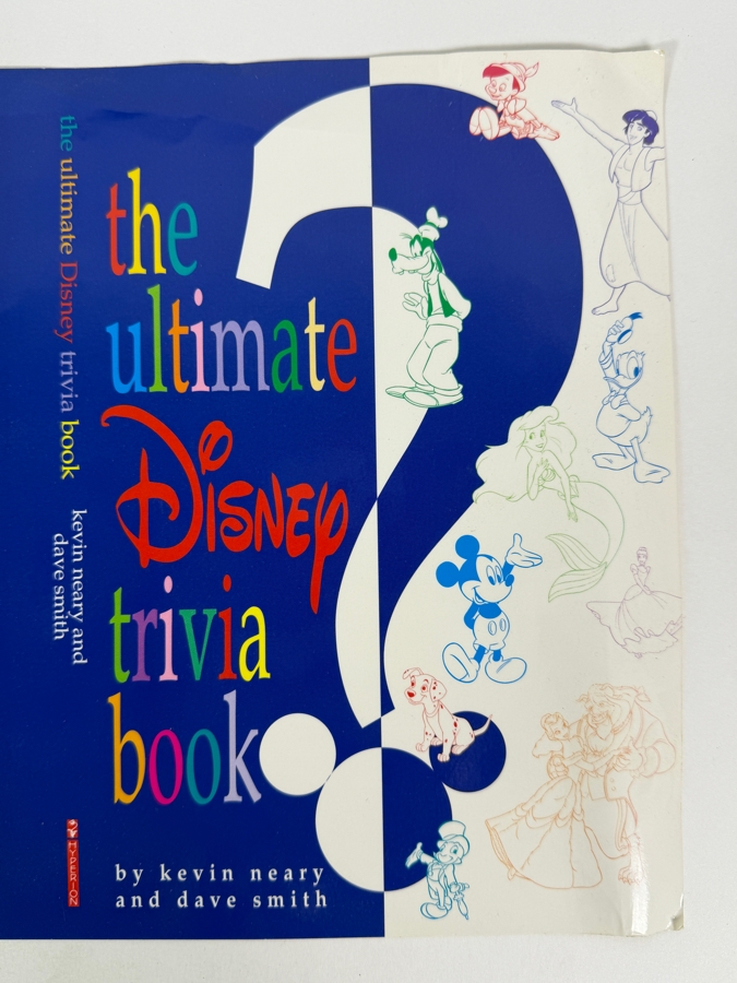 The Ultimate Disney Trivia Book ('Dustjacket Only') By Kevin Neary And Dave Smith Autographed By Dave Smith With Original Walt Disney Productions David R. Smith Archivist Business Card 9 X 13 [Photo 3]