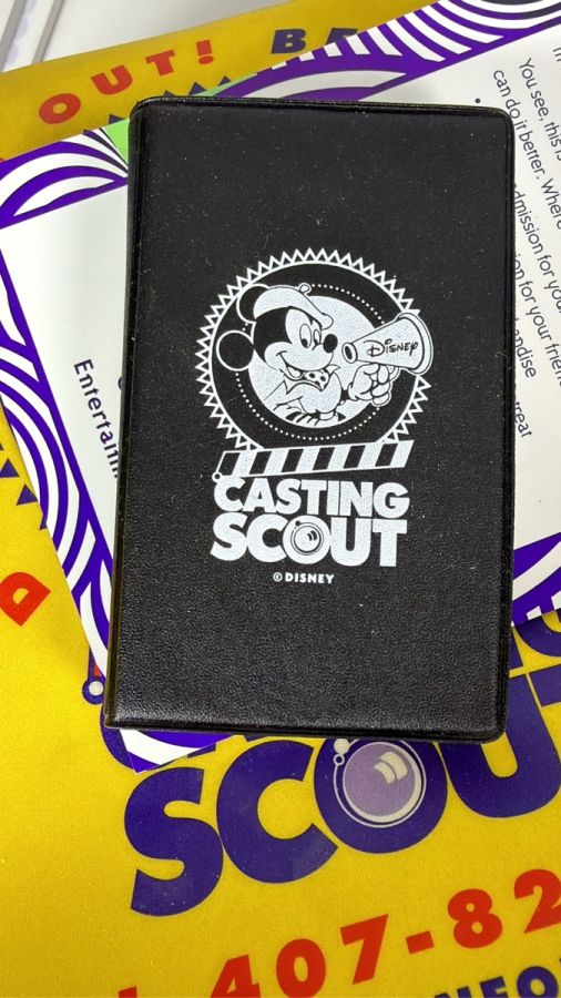 RARE Vintage 1990s Walt Disney World Casting Scout Cast Member Employee Exclusive Promotional Tool Kit In Clear Plastic Organizer Box With Promotional Items - See Photos
 [Photo 31]