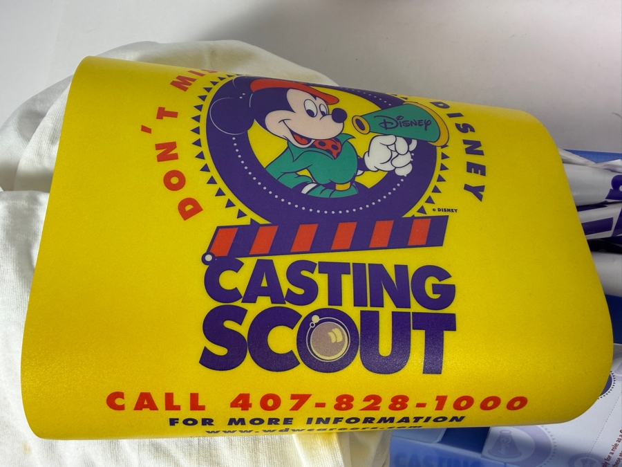 RARE Vintage 1990s Walt Disney World Casting Scout Cast Member Employee Exclusive Promotional Tool Kit In Clear Plastic Organizer Box With Promotional Items - See Photos
 [Photo 21]