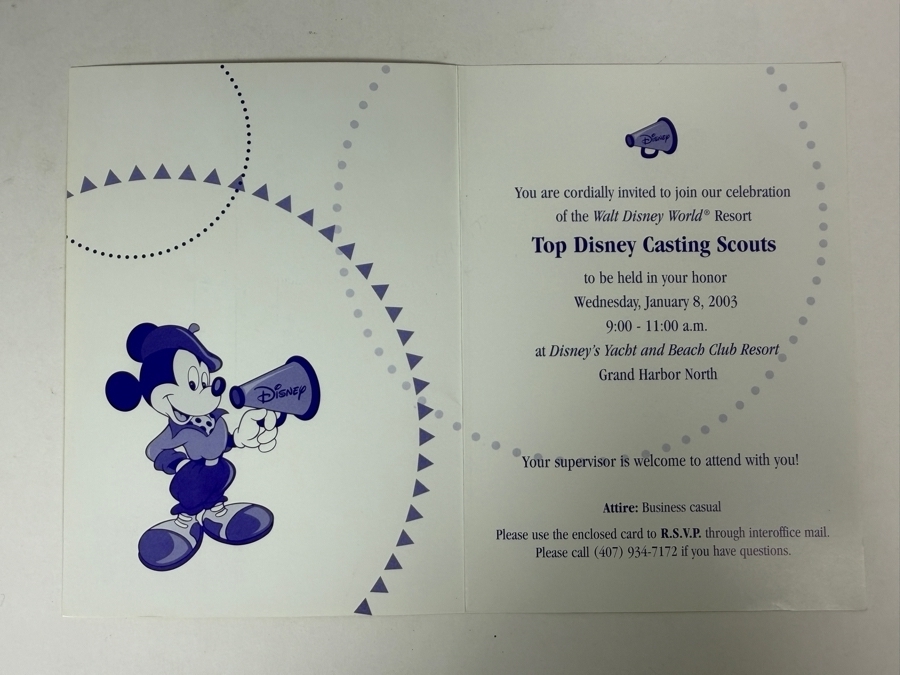 RARE Vintage 1990s Walt Disney World Casting Scout Cast Member Employee Exclusive Promotional Tool Kit In Clear Plastic Organizer Box With Promotional Items - See Photos
 [Photo 36]