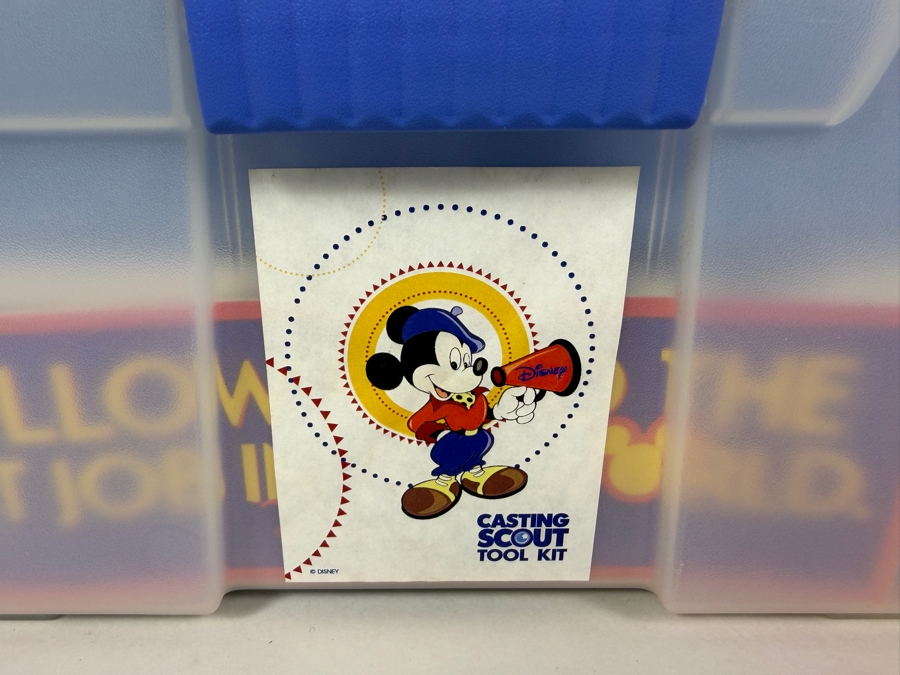 RARE Vintage 1990s Walt Disney World Casting Scout Cast Member Employee Exclusive Promotional Tool Kit In Clear Plastic Organizer Box With Promotional Items - See Photos
 [Photo 3]