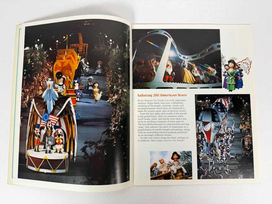 Vintage 1975 America On Parade Souvenir Program Book Celebrating The United States Bicentennial At Disneyland And Walt Disney World  [Photo 3]