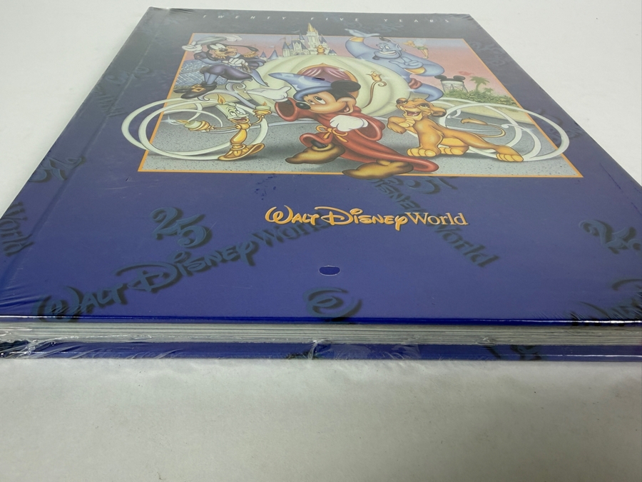 Factory Sealed Walt Disney World Twenty Five Years Hardcover Souvenir Picture Book Featuring Sorcerer Mickey And Friends Cover Art [Photo 3]