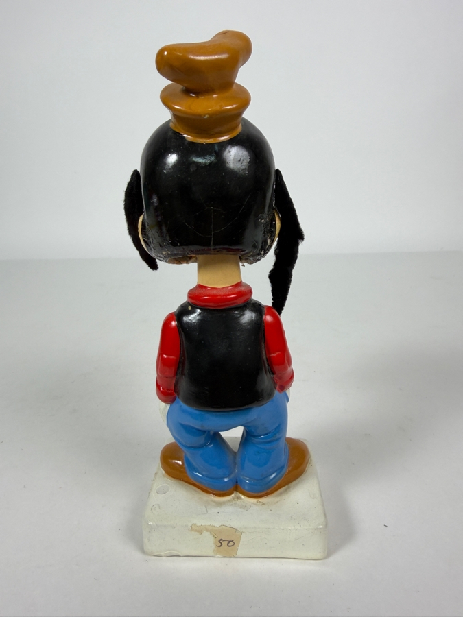 Vintage 1960's Disneyland Goofy Hand-Painted Chalkware Souvenir Bobblehead 7.5'H [Photo 4]