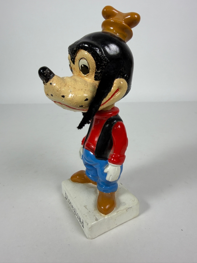 Vintage 1960's Disneyland Goofy Hand-Painted Chalkware Souvenir Bobblehead 7.5'H [Photo 3]