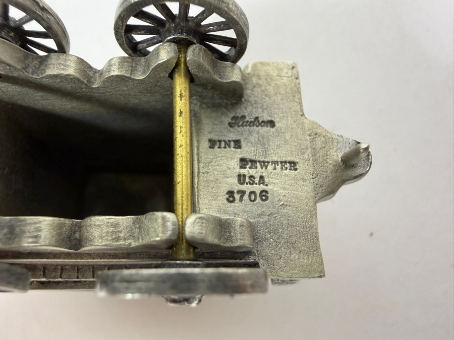 Vintage Walt Disney World Railroad Hudson Fine Pewter Miniature Train Set 12'L [Photo 11]