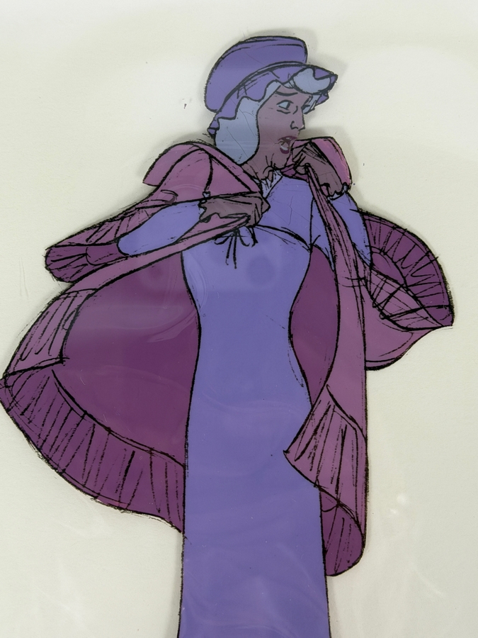 Original Walt Disney Productions Hand Painted Movie Film Production Cel Of Madame Adelaide Bonfamille From The 1970 Disney Film The Aristocats Disney Studios 12 X 10 Framed 19 X 17 [Photo 6]