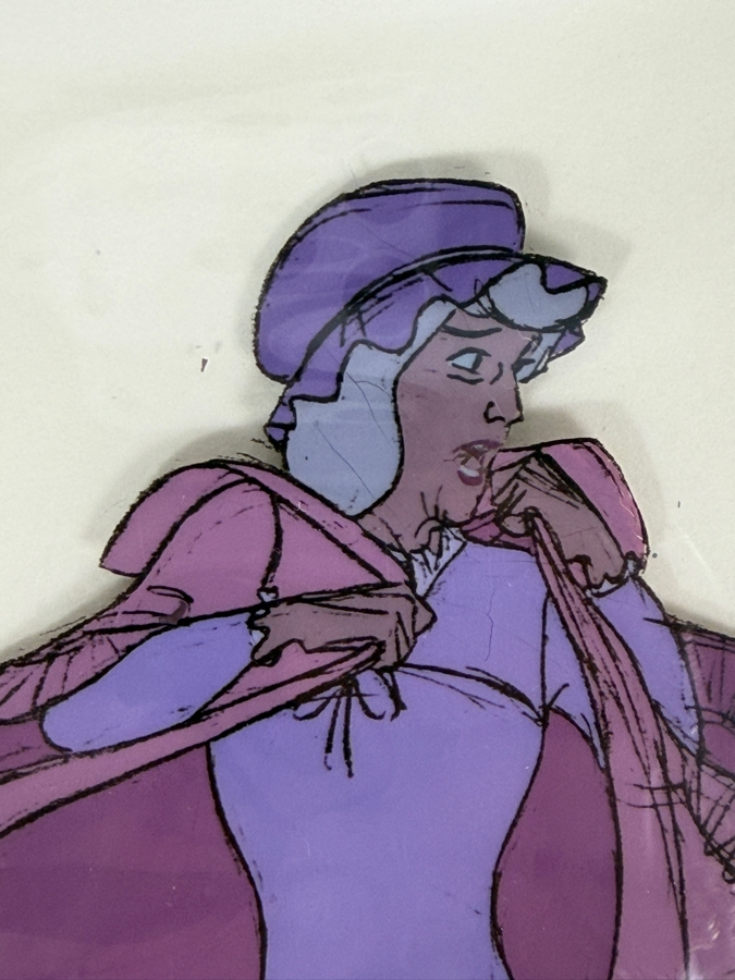 Original Walt Disney Productions Hand Painted Movie Film Production Cel Of Madame Adelaide Bonfamille From The 1970 Disney Film The Aristocats Disney Studios 12 X 10 Framed 19 X 17 [Photo 5]