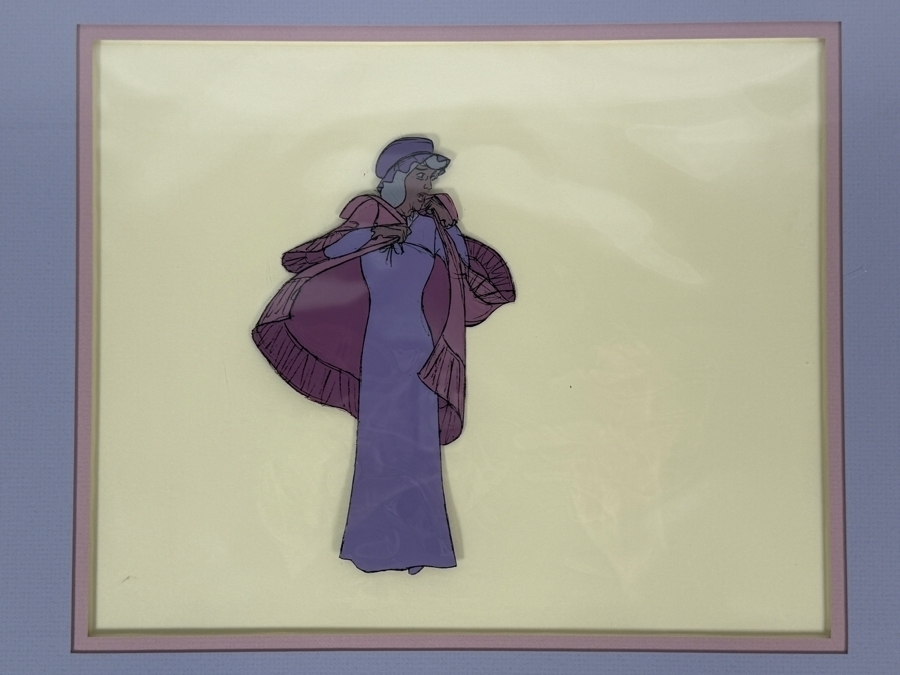 Original Walt Disney Productions Hand Painted Movie Film Production Cel Of Madame Adelaide Bonfamille From The 1970 Disney Film The Aristocats Disney Studios 12 X 10 Framed 19 X 17 [Photo 3]