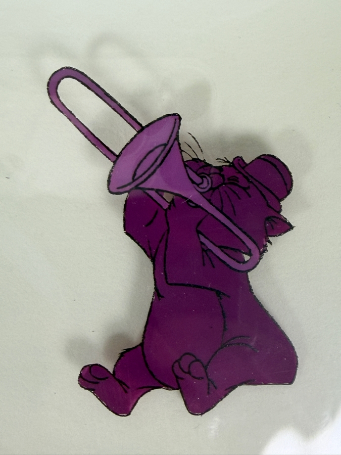 Original Walt Disney Productions Hand Painted Movie Film Production Cel Of The Scat Cats From 'The Aristocats (1970)' With No Background Disney Studios 12 X 10 Framed 19 X 17 [Photo 6]