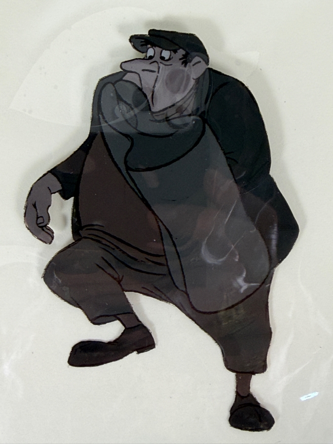 Original Walt Disney Productions Hand Painted Movie Film Production Cel Of Horace Badun From '101 Dalmatians (1961)' With No Background Disney Studios 12 X 10 Framed 19 X 17 [Photo 4]