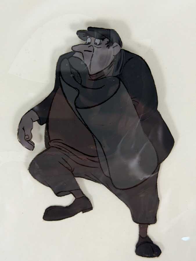 Original Walt Disney Productions Hand Painted Movie Film Production Cel Of Horace Badun From '101 Dalmatians (1961)' With No Background Disney Studios 12 X 10 Framed 19 X 17