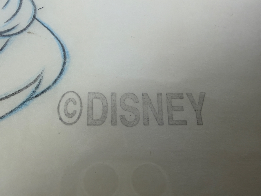 Original Walt Disney Hand Drawn Minnie Mouse With Flowers T-Shirt Design By Disney Artist Mark Seppala Purchased For $1,010 From The 1st Disneyana Convention In 1992 At Walt Disney World Resort 13 X 16 Framed 22 X 25 [Photo 8]