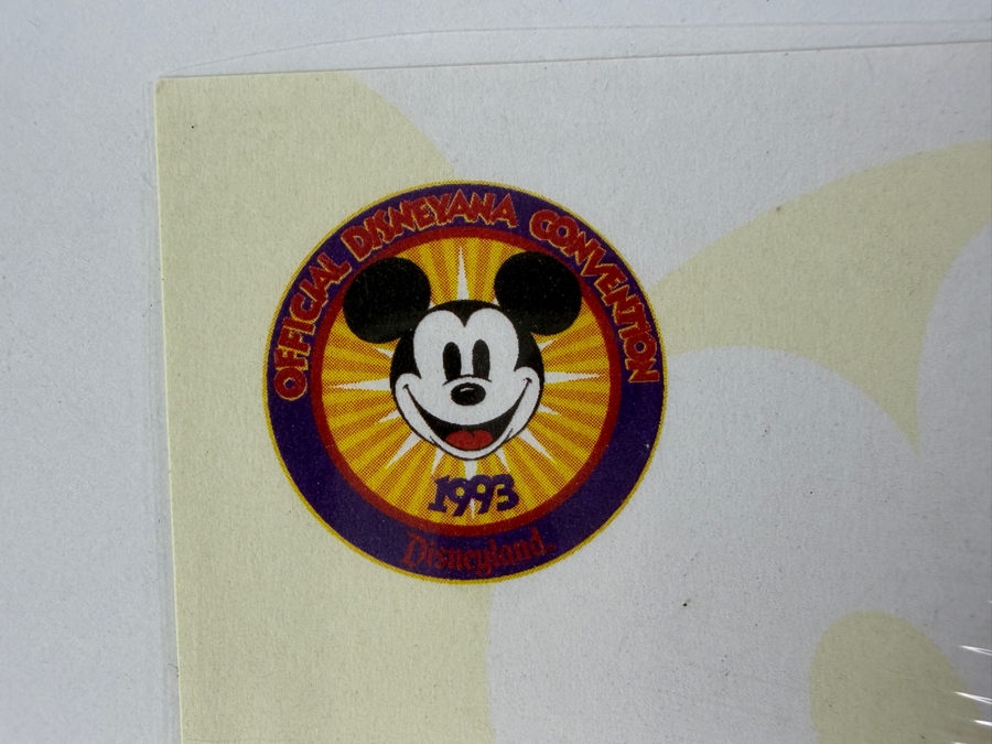 Original Walt Disney Hand Drawn Vintage Mickey Mouse & Minnie Mouse Concept Drawing For A Knitted Sweater By Disney Artist Alex Maher From The 2nd Official Disneyana Convention In 1993 At Disneyland Purchased For $360 In 1993 13 X 11 [Photo 14]