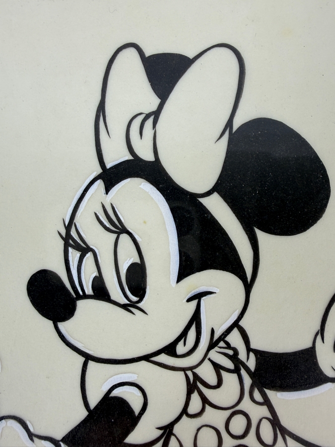 Original Walt Disney Hand Drawn Minnie Secretary Concept Drawing By Disney Artist Walt Sorenson 1980 From The 2nd Official Disneyana Convention In 1993 At Disneyland Purchased For $300 In 1993 6 X 7 [Photo 3]
