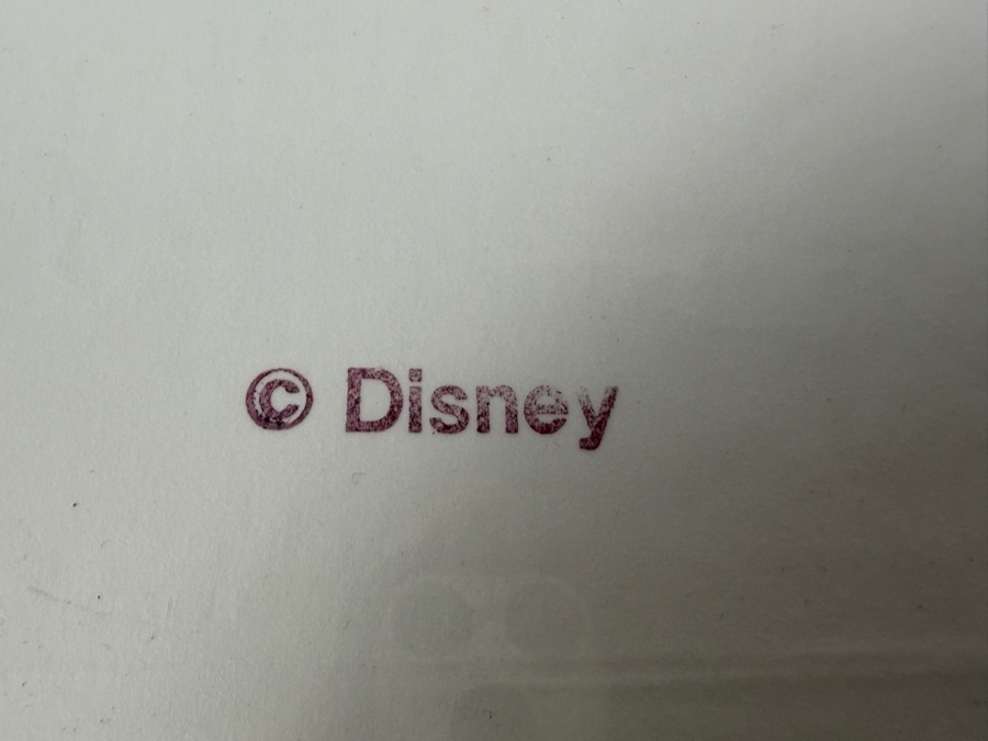 Original Walt Disney Hand Drawn Mickey Mouse / Tigger / Teamer Laughing T-Shirt For Picnic Concept Drawing By Disney Artist Darren Hunt From The 2nd Official Disneyana Convention In 1993 At Disneyland Purchased For $560 In 1993 17 X 9 [Photo 11]
