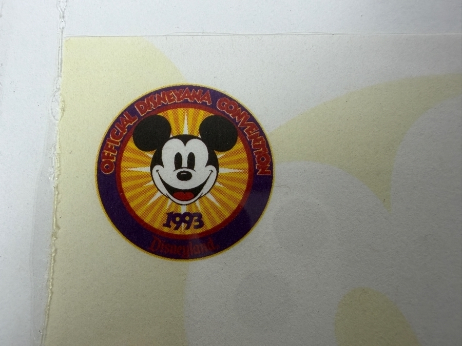 Original Walt Disney Hand Drawn Mickey Mouse / Tigger / Teamer Laughing T-Shirt For Picnic Concept Drawing By Disney Artist Darren Hunt From The 2nd Official Disneyana Convention In 1993 At Disneyland Purchased For $560 In 1993 17 X 9 [Photo 17]