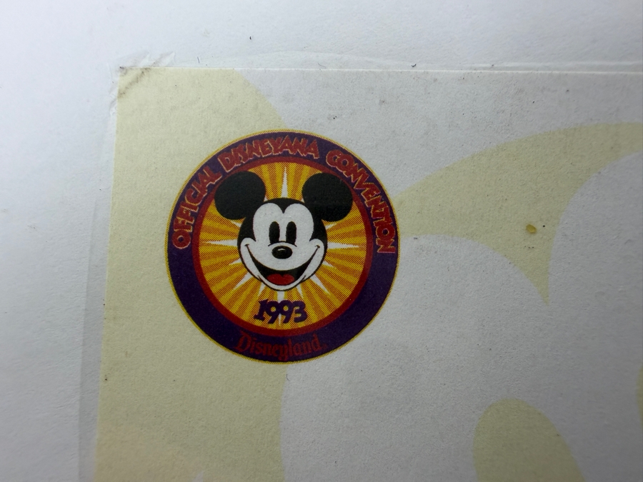 (2) Original Walt Disney Hand Drawn Mickey Mouse Screen Printer Cast Member Award Concept Drawings By Disney Artist Alex Maher From The 2nd Official Disneyana Convention In 1993 At Disneyland Purchased For $620 In 1993 10 X 10 [Photo 19]