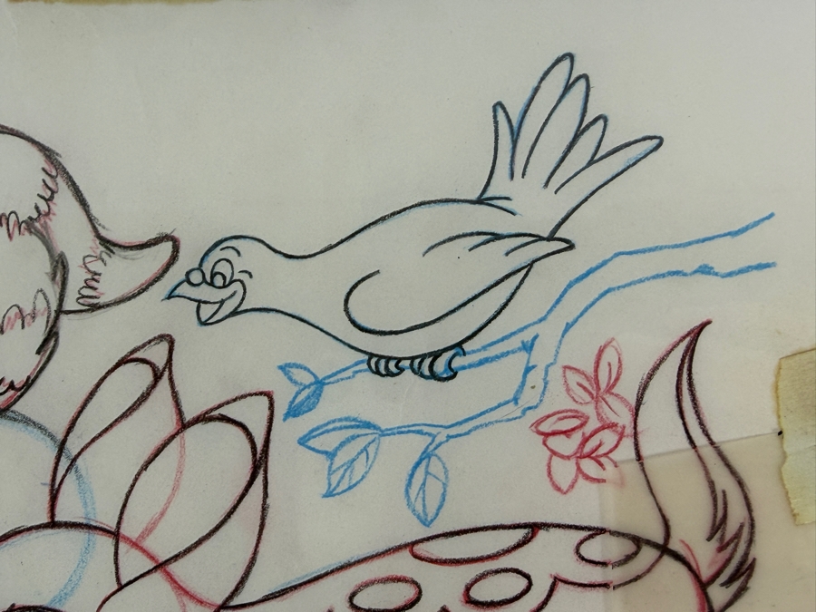 Original Walt Disney Hand Drawn Frontierland Mickey Mouse & Forest Animals Candy Packaging & T-Shirt Design Concept Drawing By Disney Artist Russell Schroeder From The 1st Disneyana Convention In 1992 At WDW Resort Purchased For $636 In 93 12.5 X 15 [Photo 10]