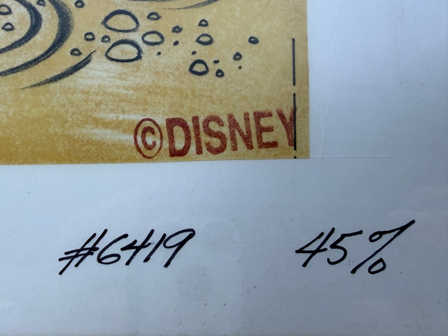 Original Walt Disney Hand Drawn Mickey Mouse In Hot Tub Concept Drawing By Disney Artist From The 2nd Official Disneyana Convention In 1993 At Disneyland Purchased For $400 In 1993 10.5 X 9.5 [Photo 9]