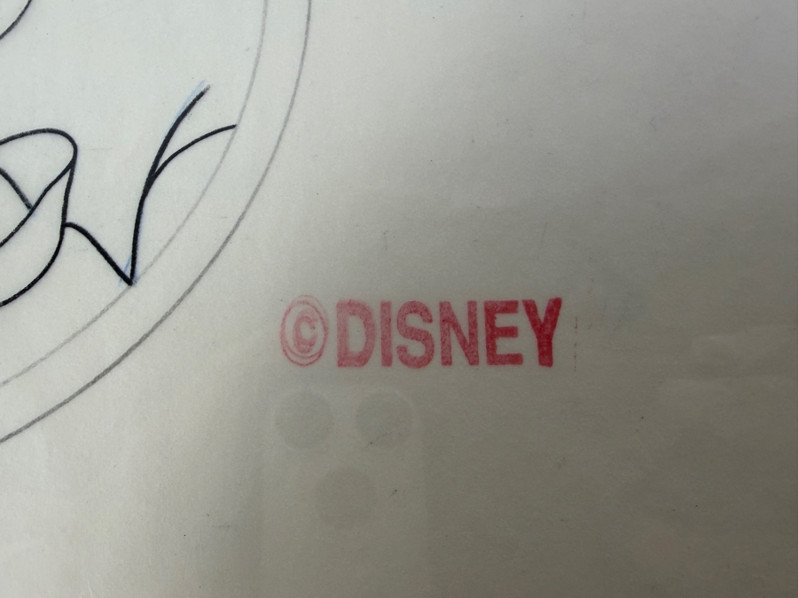 Original Walt Disney Hand Drawn Captain Hook Head From Peter Pan Apparel Art Concept Drawing By Disney Artist Alex Maher From The 2nd Official Disneyana Convention In 1993 At Disneyland Purchased For $240 In 1993 8 X 7 [Photo 5]