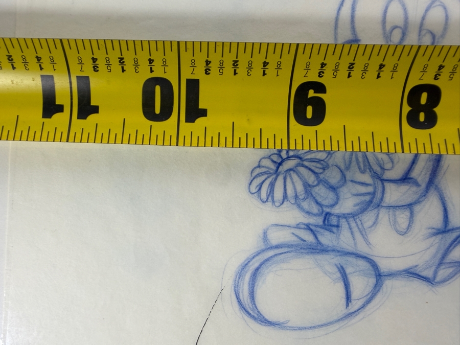 (2) Original Walt Disney Hand Drawn Mickey Mouse And Flowers Fashion Garment Concept Drawings By Disney Artist Alex Maher From The 2nd Official Disneyana Convention In 1993 At Disneyland Purchased For $640 In 1993 10 X 6 [Photo 12]