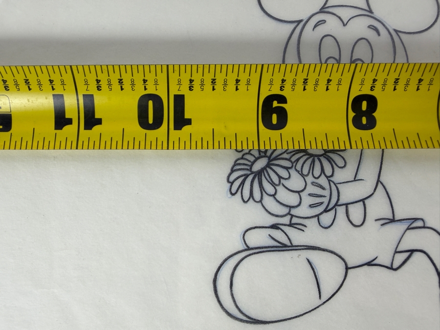 (2) Original Walt Disney Hand Drawn Mickey Mouse And Flowers Fashion Garment Concept Drawings By Disney Artist Alex Maher From The 2nd Official Disneyana Convention In 1993 At Disneyland Purchased For $640 In 1993 10 X 6 [Photo 10]