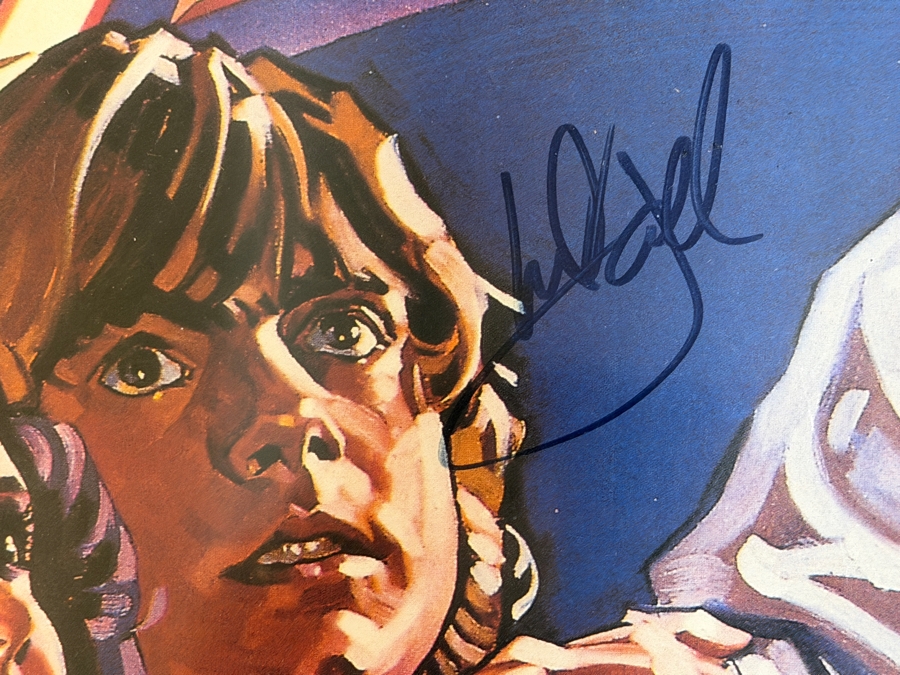 Vintage 1977 Star Wars Style D Rare Signed Poster By Carrie Fisher, George Lucas, Mark Hamill, Harrison Ford, Kenny Baker, Peter Mayhew, David Prowse, James Earl Jones, Rick Baker, Anthony Daniels And Phil Brown Framed 28.5 X 42.5 [Photo 7]