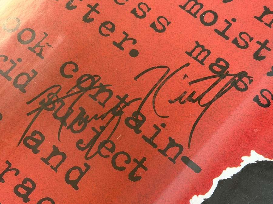 Vintage Pulp Fiction Adv. Movie Poster Signed By The Movie Cast Including Samuel L. Jackson, John Travolta, Uma Thurman, Bruce Willis Steve Buscemi, Tim Roth And More 25 X 39 Framed 33 X 47 [Photo 19]