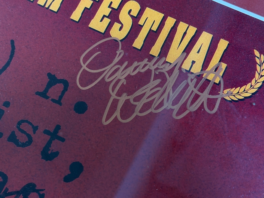 Vintage Pulp Fiction Adv. Movie Poster Signed By The Movie Cast Including Samuel L. Jackson, John Travolta, Uma Thurman, Bruce Willis Steve Buscemi, Tim Roth And More 25 X 39 Framed 33 X 47 [Photo 20]