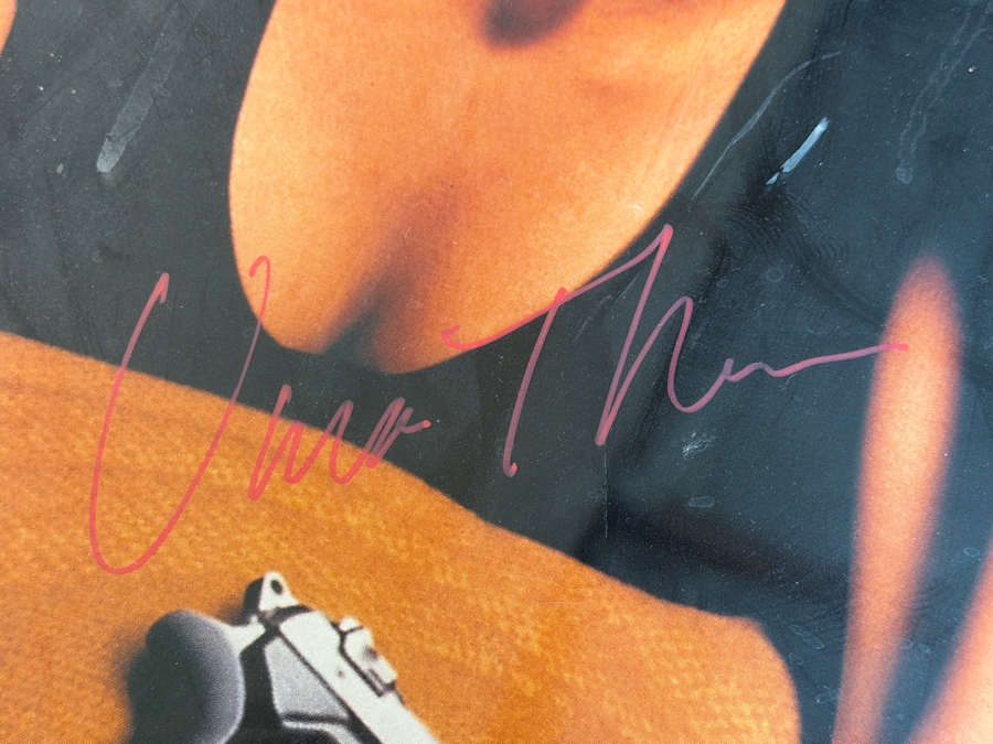 Vintage Pulp Fiction Adv. Movie Poster Signed By The Movie Cast Including Samuel L. Jackson, John Travolta, Uma Thurman, Bruce Willis Steve Buscemi, Tim Roth And More 25 X 39 Framed 33 X 47 [Photo 7]