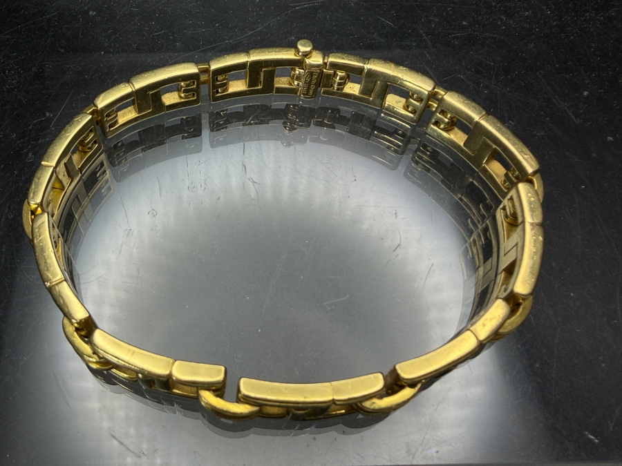 Vintage Tiffany & Co 18K Gold Men's Biscayne Bracelet Italian Circa 2001 8.5'L 65.1g Estimate $10,000-$15,000 [Photo 6]
