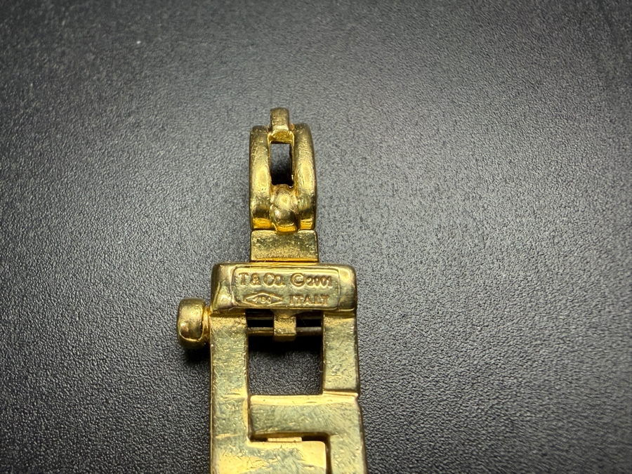 Vintage Tiffany & Co 18K Gold Men's Biscayne Bracelet Italian Circa 2001 8.5'L 65.1g Estimate $10,000-$15,000 [Photo 12]
