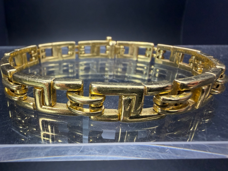 Vintage Tiffany & Co 18K Gold Men's Biscayne Bracelet Italian Circa 2001 8.5'L 65.1g Estimate $10,000-$15,000 [Photo 5]