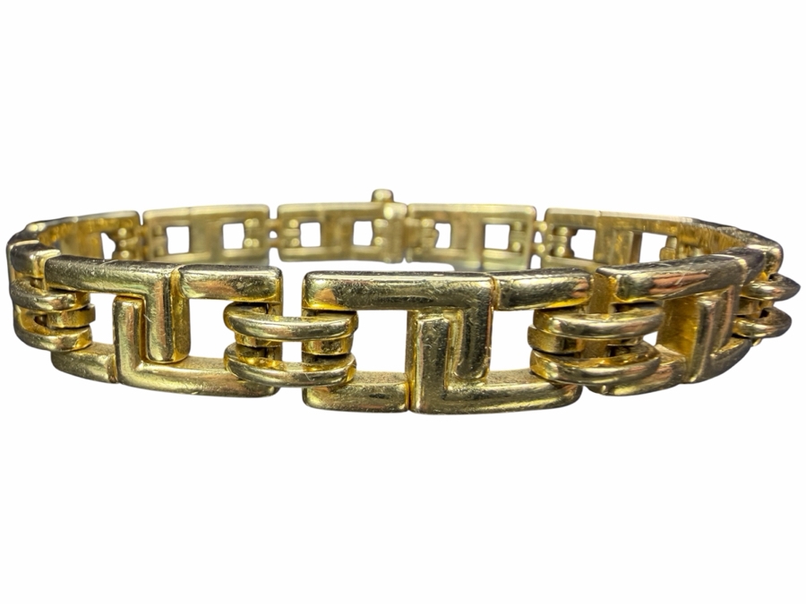 Vintage Tiffany & Co 18K Gold Men's Biscayne Bracelet Italian Circa 2001 8.5'L 65.1g Estimate $10,000-$15,000 [Photo 2]